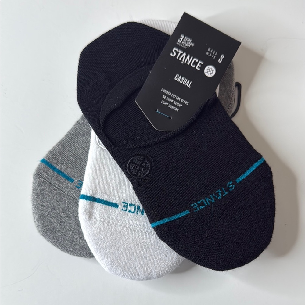 Stance 3pk Icon No Show Socks Multi Small